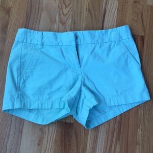 J crew light blue chino shorts